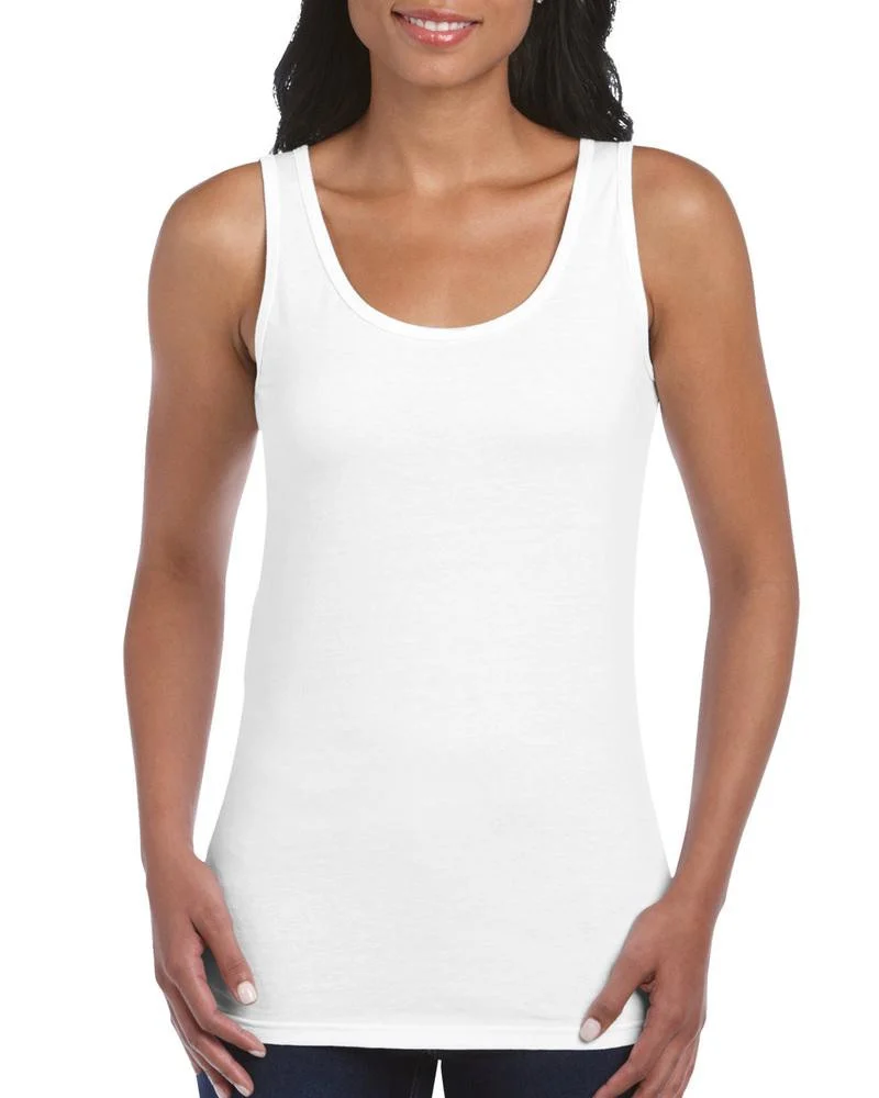Gildan GN642 Softstyle Tanktop Dames – White