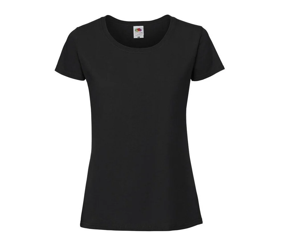 Fruit of the Loom SC200L T-shirt Dames – Black