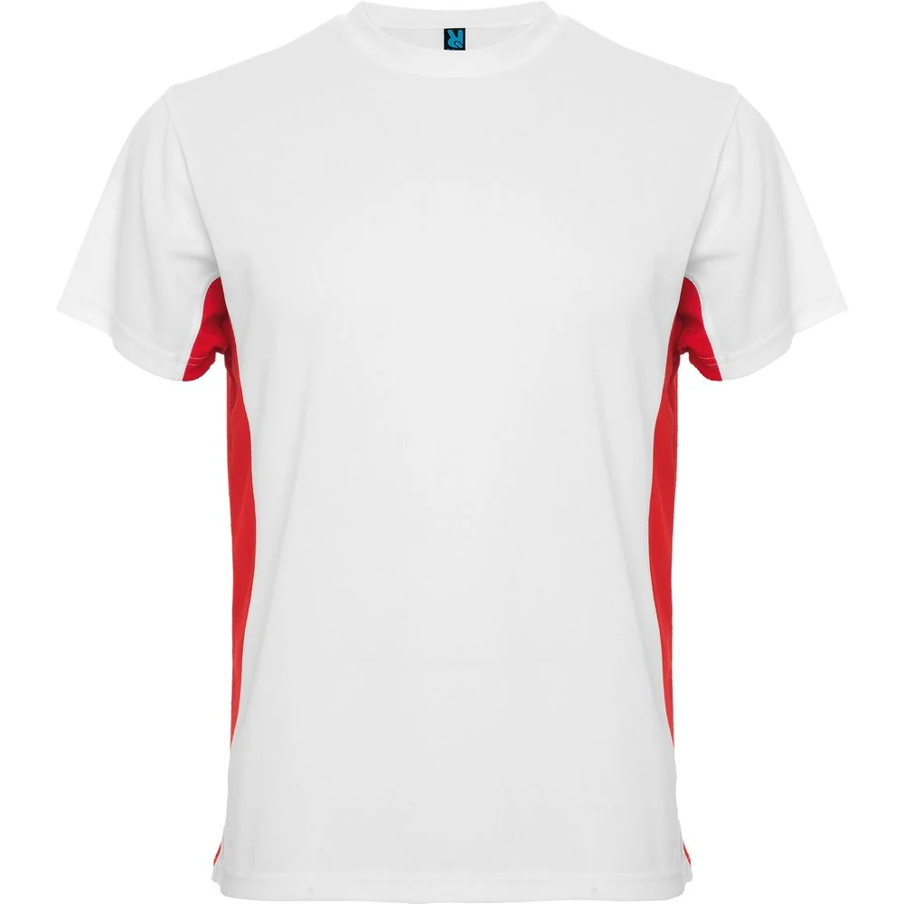 Roly CA0424 Tokyo Sport T-shirt – Wit/Rood