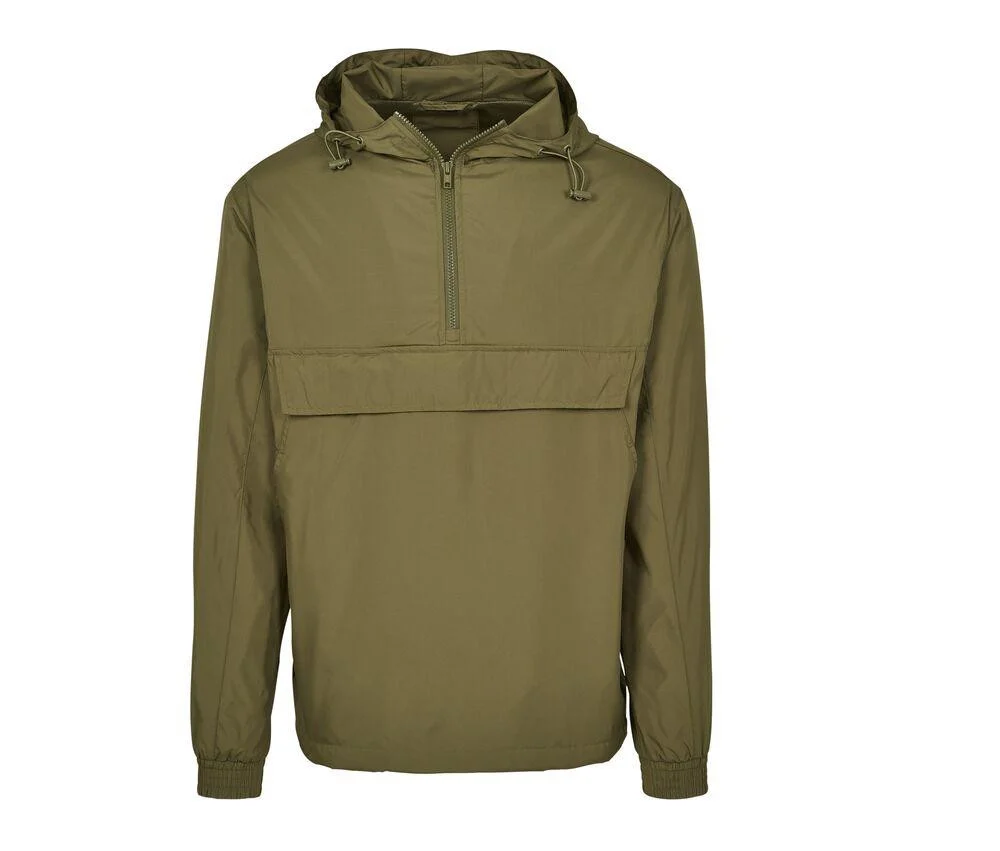 Build Your Brand BY096 Windjack Heren – Olive Green