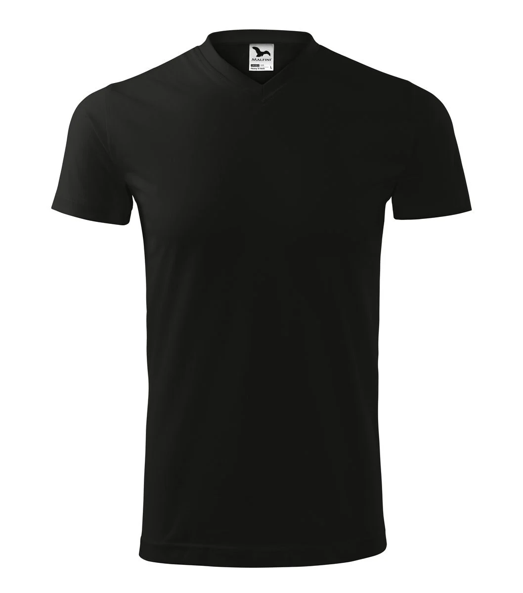 Malfini 111 Heavy T-shirt V-hals – Zwart