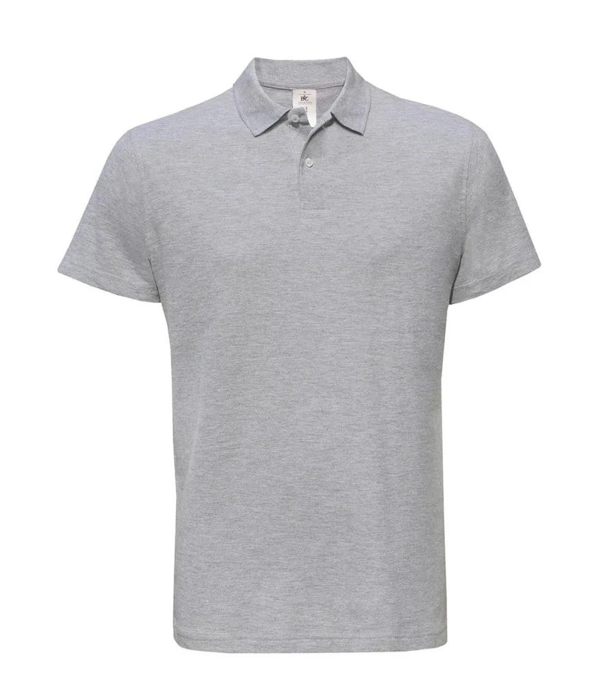 B&C BCID1 ID.001 Polo Heren – Heather Grey