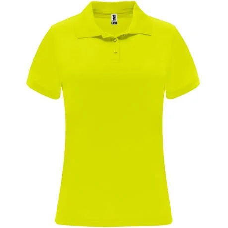 Roly PO0410 Monzha Technische Polo Dames – Yellow Fluor