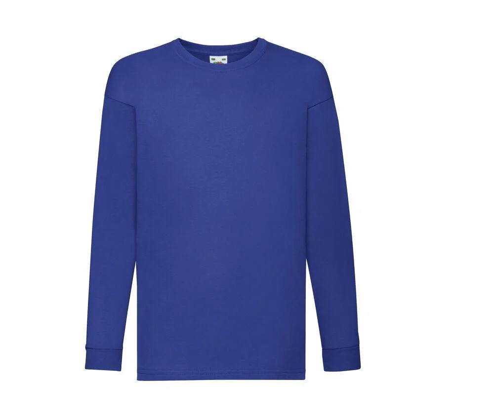 Fruit of the Loom SC6107 Kinder T-shirt Lange Mouwen – Royal Blue