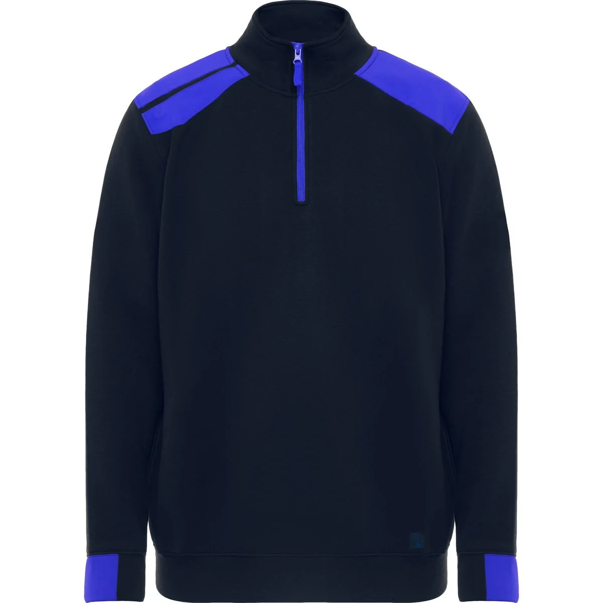 Roly SU8413 Maverick Sweater met Halve Rits – NAVY BLAUW/ROYAL BLAUW