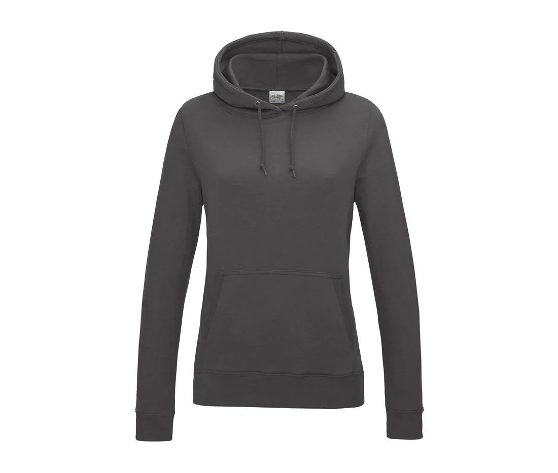 AWDIS JH01F Women's College Hoodie – Charcoal