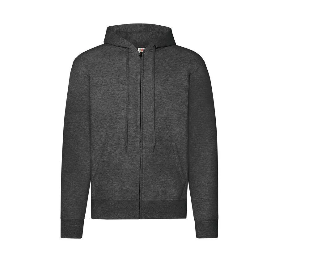 Fruit of the Loom SC374 Ritshoodie Heren – Dark Heather Grey