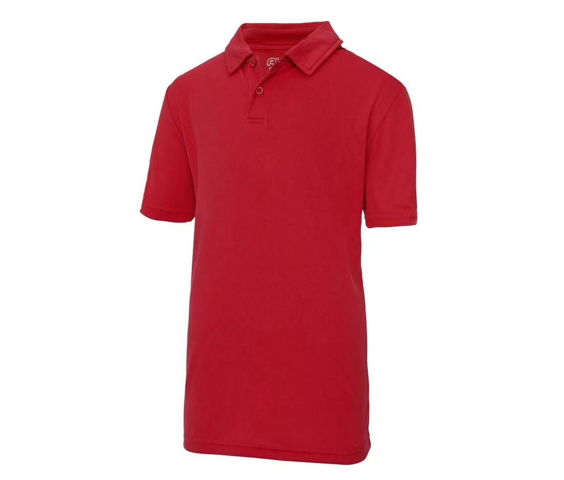 Just Cool JC040J Cool Kinderpolo – Fire Red