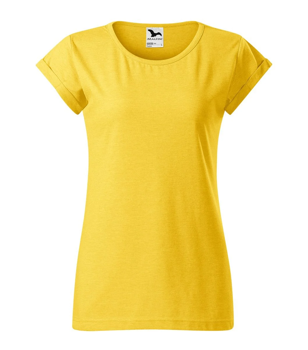 Malfini 164 Fusion T-shirt Dames – melange jaune