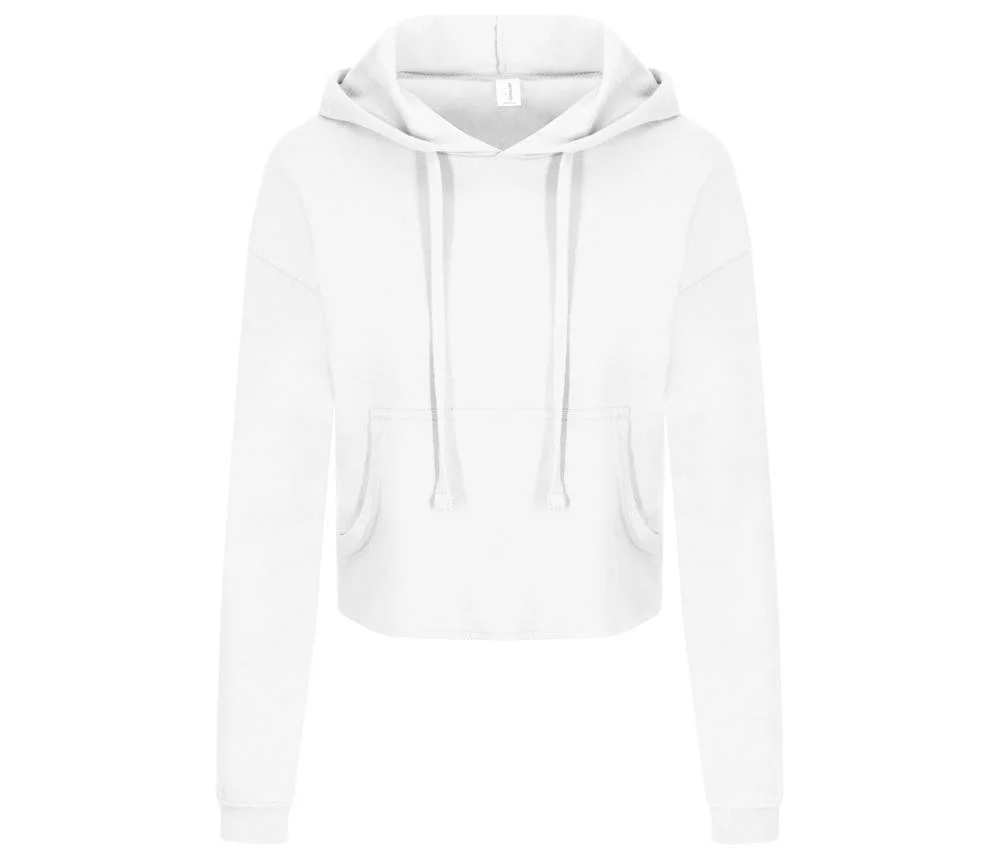 AWDIS JH016 Cropped Hoodie Dames – Arctic White