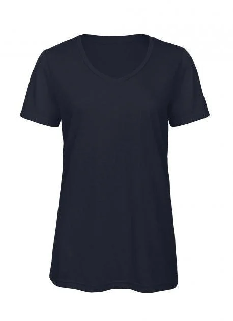 B&C BC058 TW058 Tri-Blend V-hals T-shirt Dames – Navy