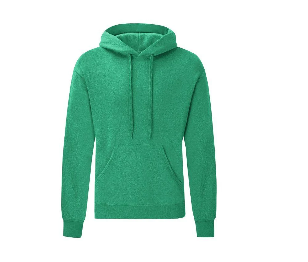 Fruit of the Loom SC270 Hoodie Sweatshirt Heather Green
