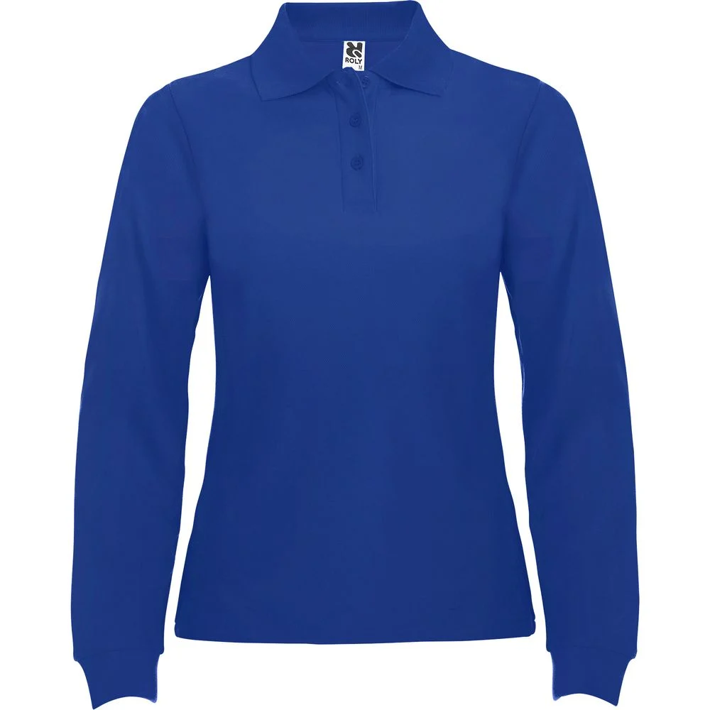 Roly PO6636 Polo Lange Mouwen Dames – Koningsblauw