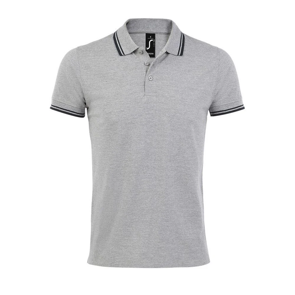 SOL'S 00577 Pasadena Polo Heren – Grijs / Navy