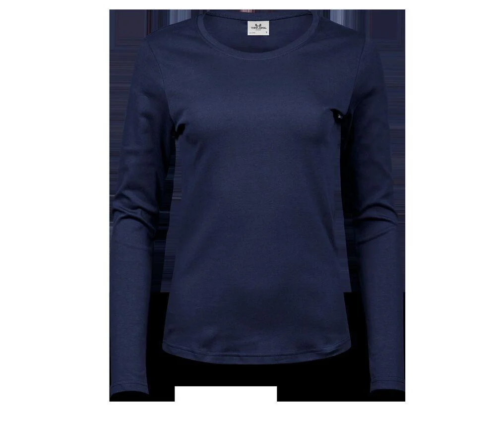 Tee Jays TJ590 Interlock T-shirt Lange Mouwen Dames – Navy