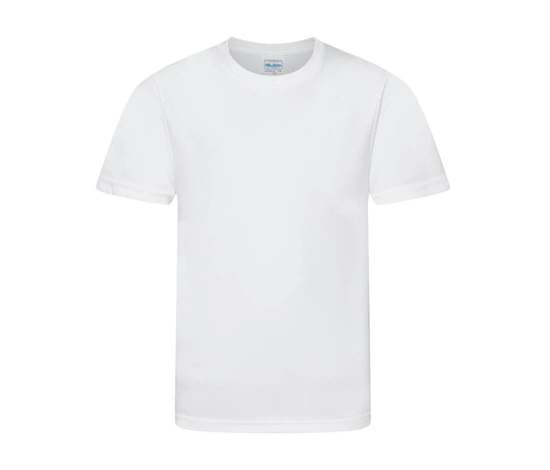 Just Cool JC020J Ademend Kinder T-shirt – Arctic White