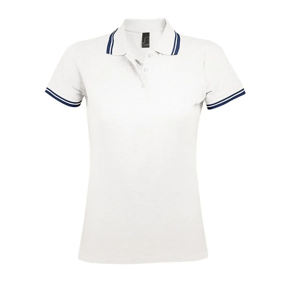SOL'S 00578 Pasadena Polo Dames – Blanc / Maritiem