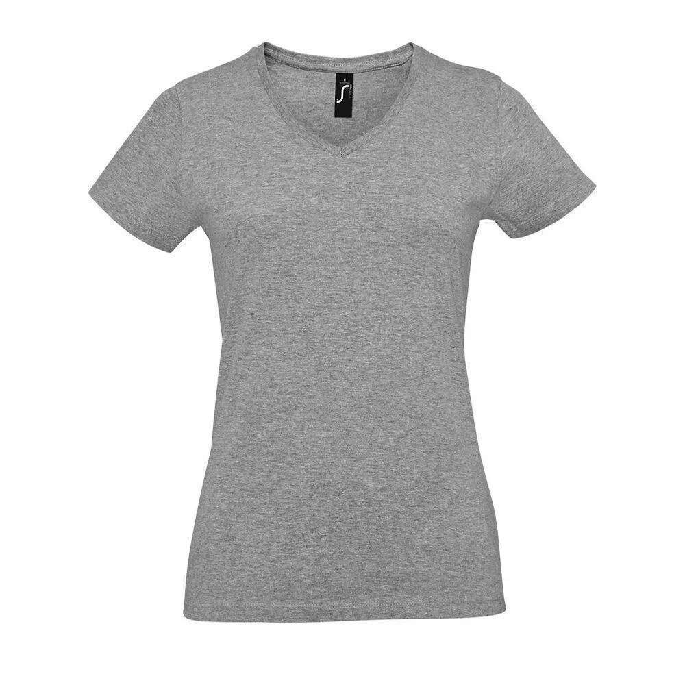 SOL'S 02941 Imperial T-shirt V-hals Dames – Gemengd grijs