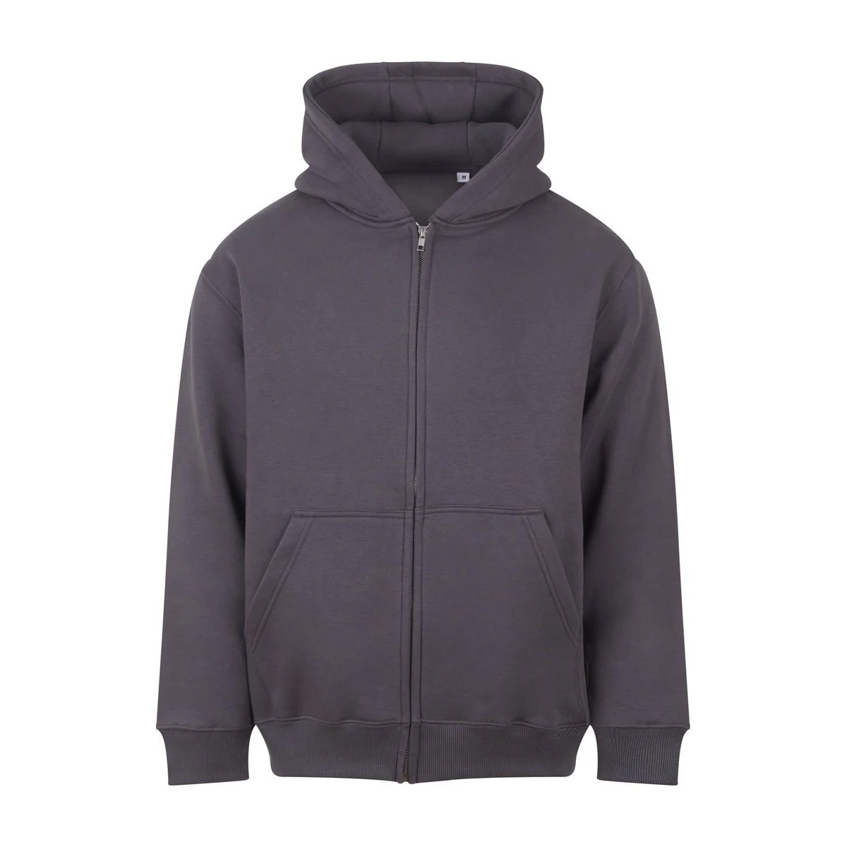 AWDIS JH115 Hoodie met Rits zonder Koord – Solid Charcoal