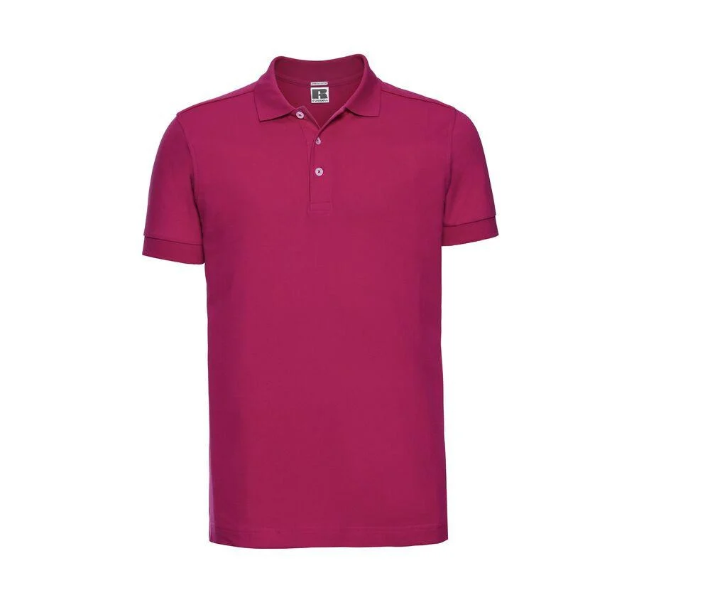 Russell JZ566 Stretch Polo Heren – Fuchsia