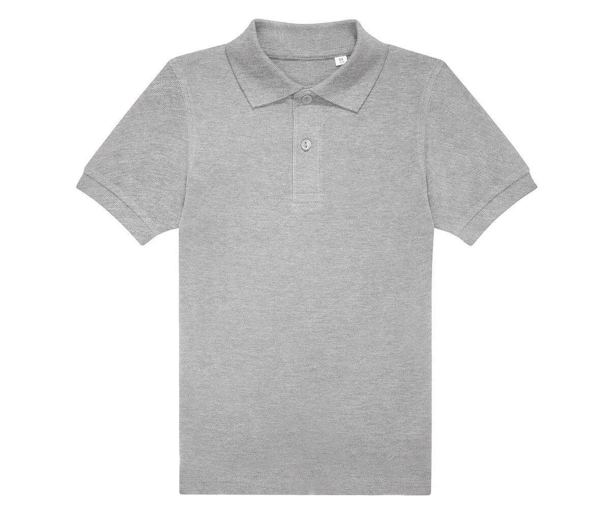 B&C BCK424 Fijne Piqué Kinderpolo – Sport Grey