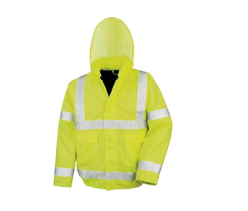 Result RS217 Core Gewatteerde Jas Hoge Zichtbaarheid – Fluorescent Yellow
