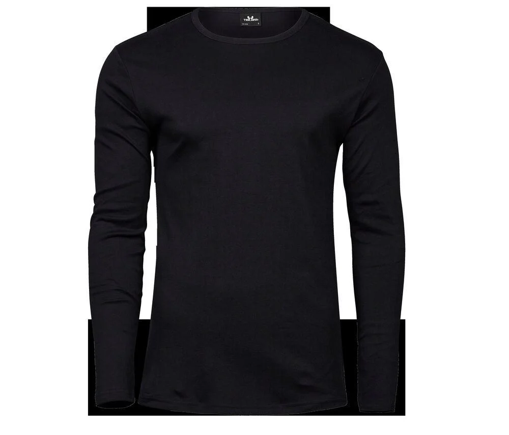 Tee Jays TJ530 Interlock T-shirt Lange Mouwen Heren – Black