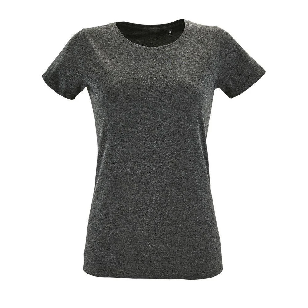 SOL'S 02758 T-shirt Dames – Houtskool gemêleerd