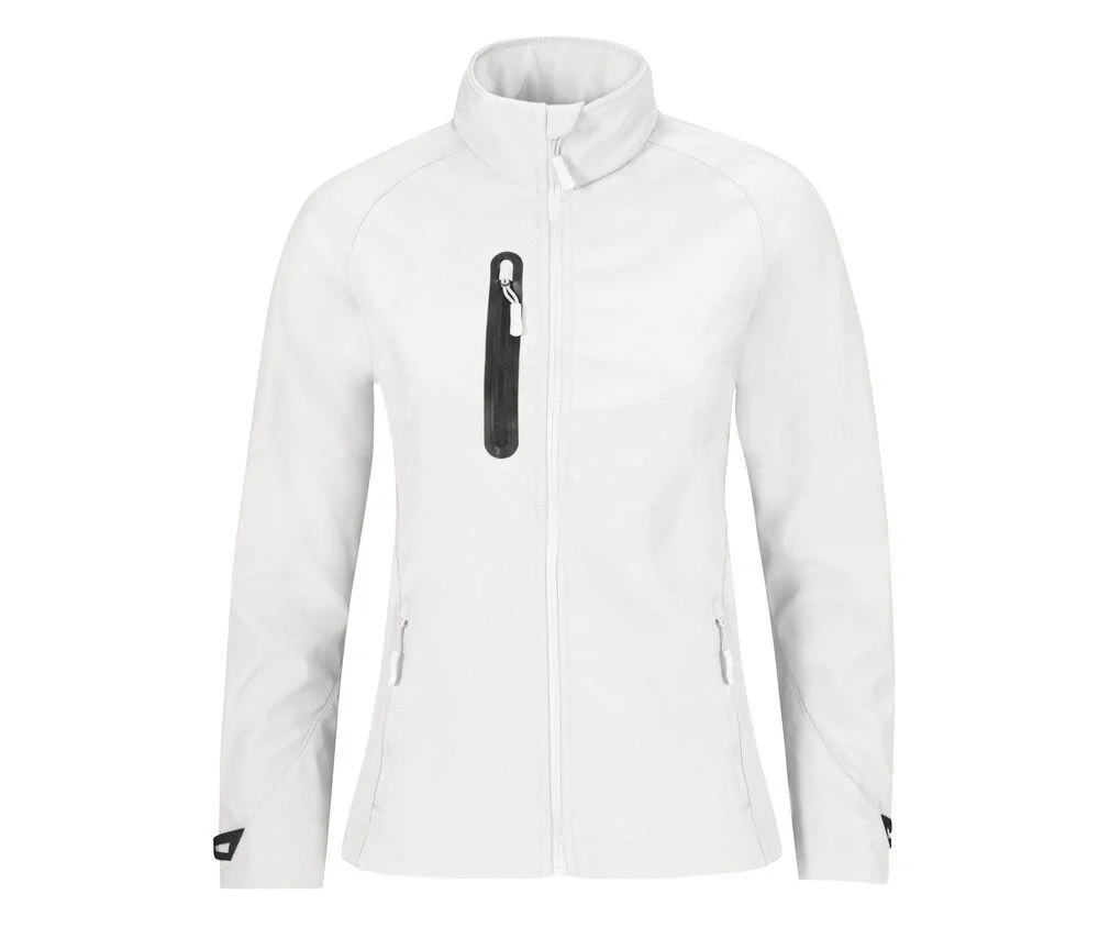 B&C BC664 Softshell Jas Dames – White