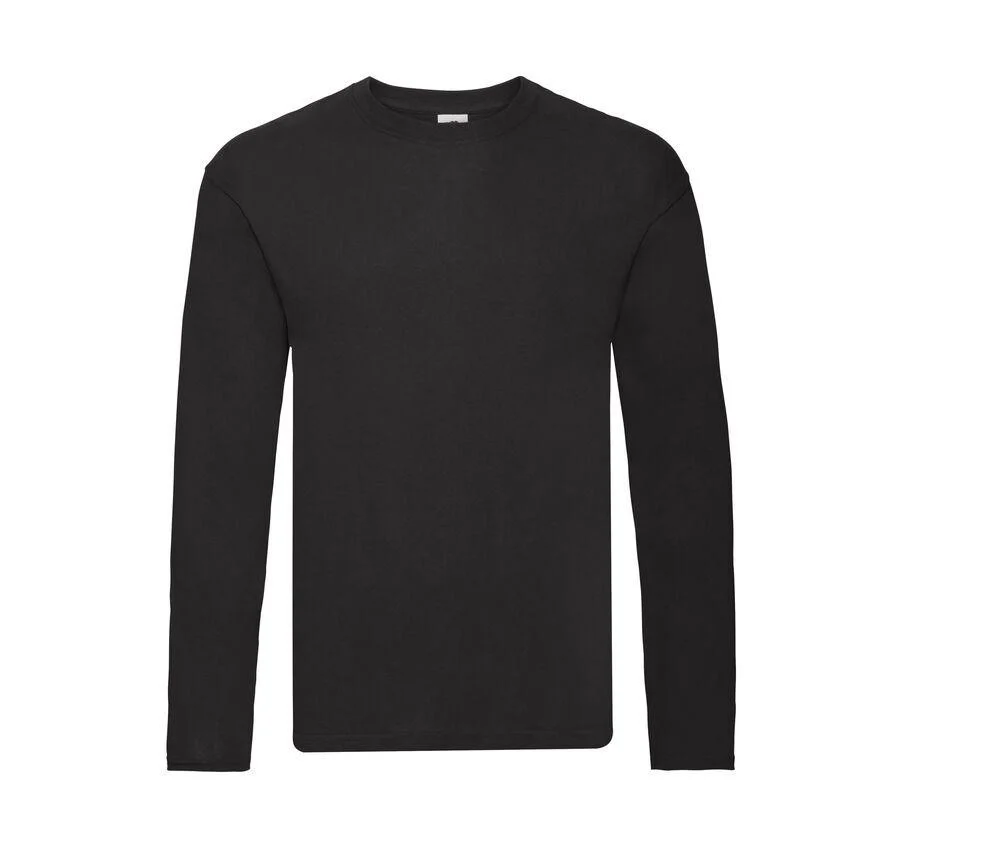 Fruit of the Loom SC223 Original T-shirt Lange Mouwen – Black