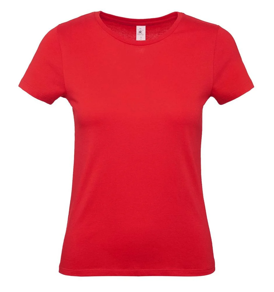 B&C BC02T #E150 T-shirt Dames – Red
