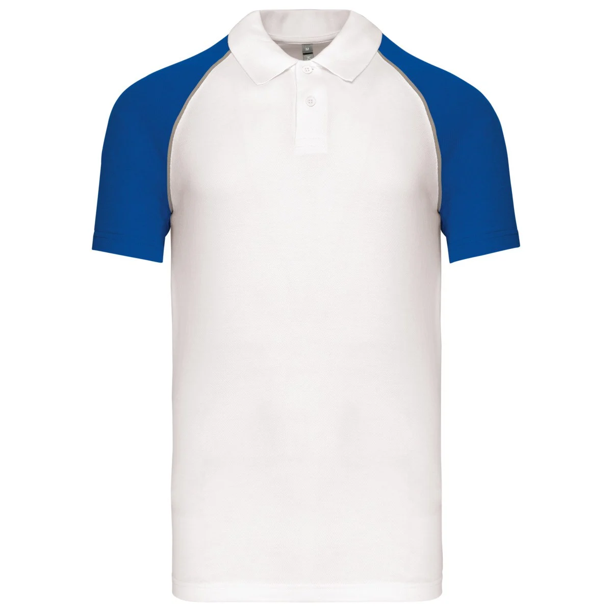 Kariban K226 Tweekleurig Polo – Wit/Koningsblauw