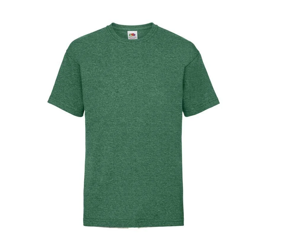 Fruit of the Loom SC231 Valueweight Kinder T-shirt – Retro Heather Green