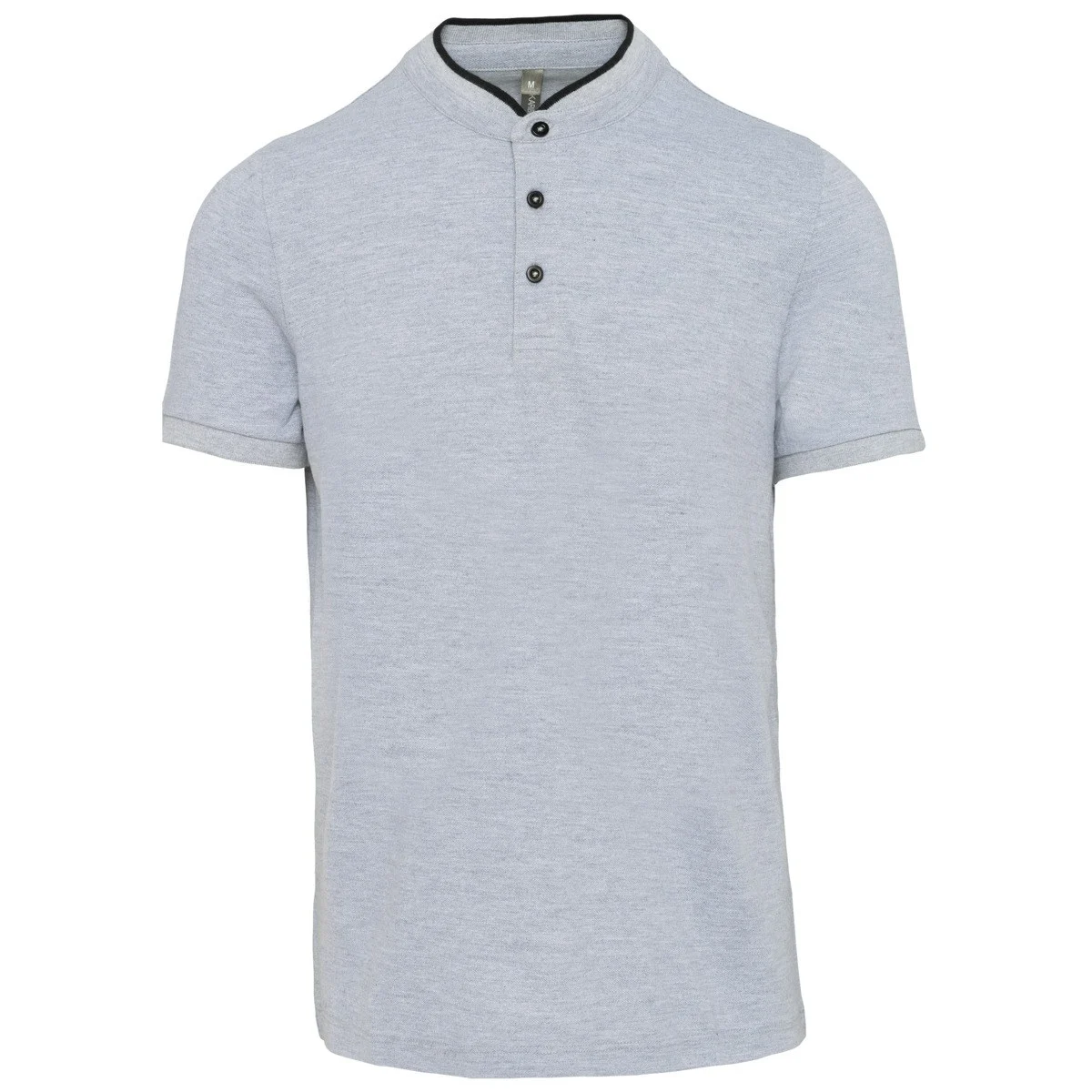 Kariban K223 Polo Heren – Oxford grijs/ zwart