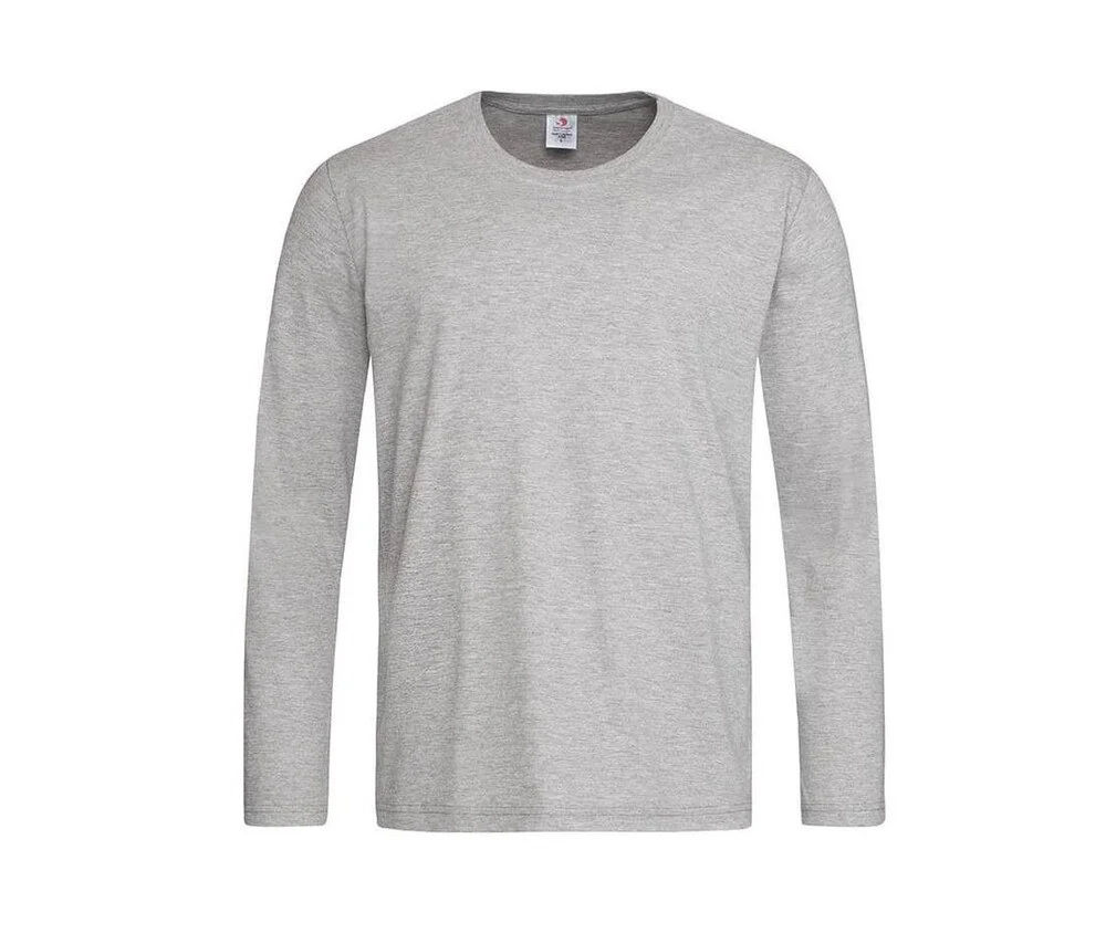 Stedman ST2500 T-shirt Lange Mouwen Heren – Grijze Heide