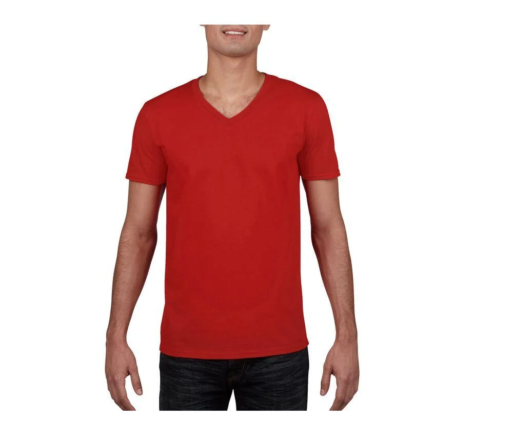 Gildan GN646 Softstyle V-hals T-shirt – Red