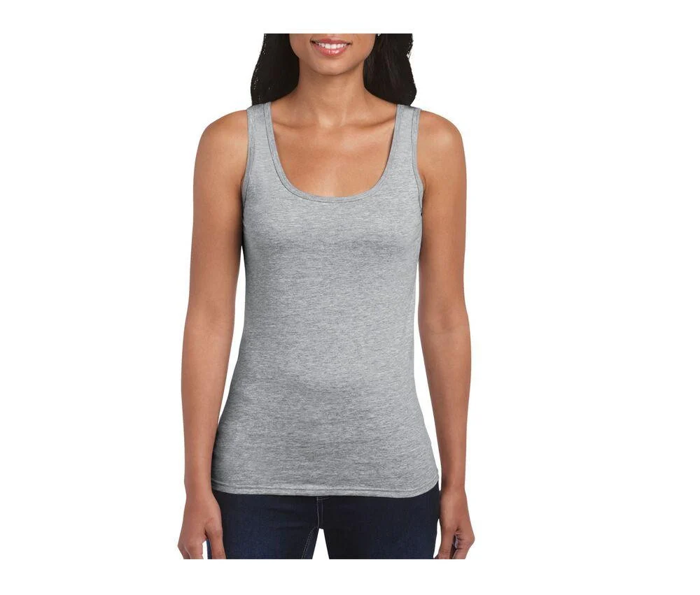 Gildan GN642 Softstyle Tanktop Dames – Sport Grey