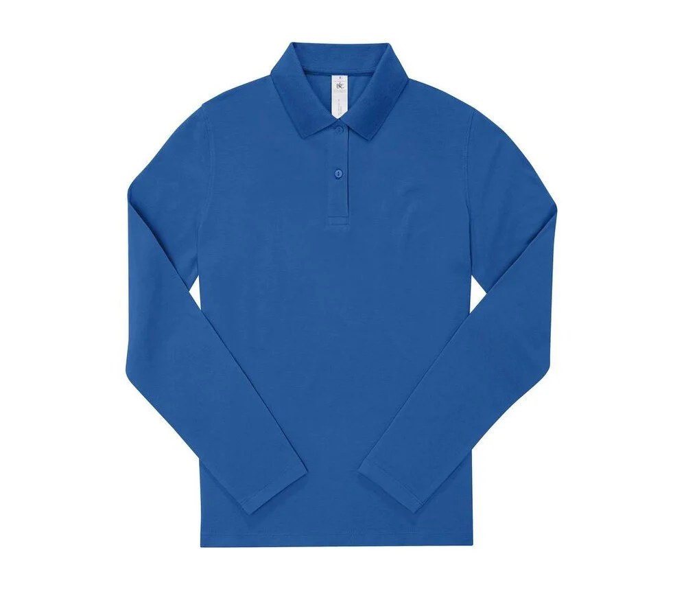 B&C BCW462 Polo Lange Mouwen Dames – Royal Blue