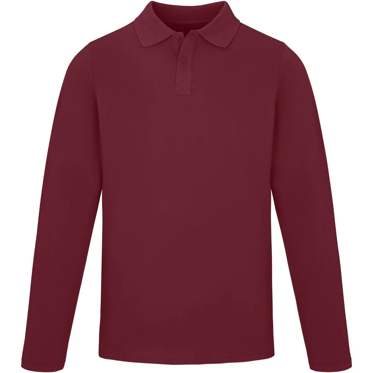 Elevate 38086 Oakville Polo Lange Mouwen Heren – Diep Bourgondië