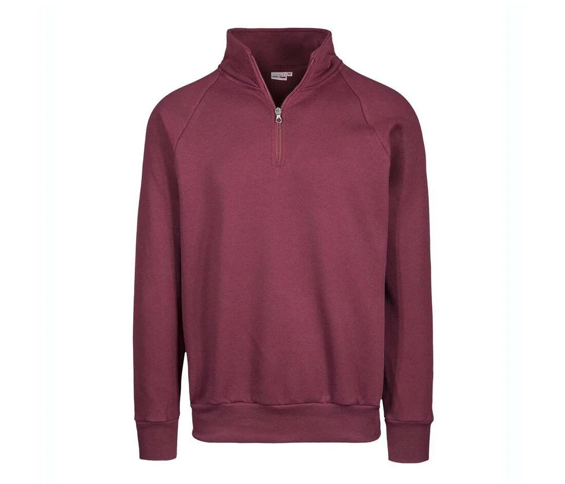 VESTI IT503 Sweater met Ritskraag – Sport Bordeaux