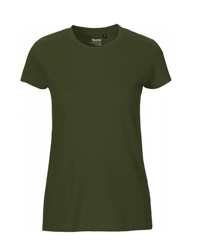 Neutral O81001 Getailleerd T-shirt Dames – Military