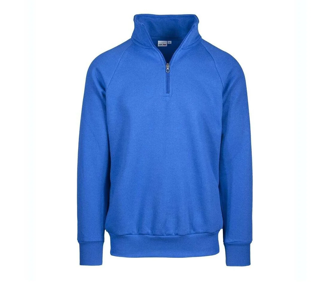 VESTI IT503 Sweater met Ritskraag – Sport Royal
