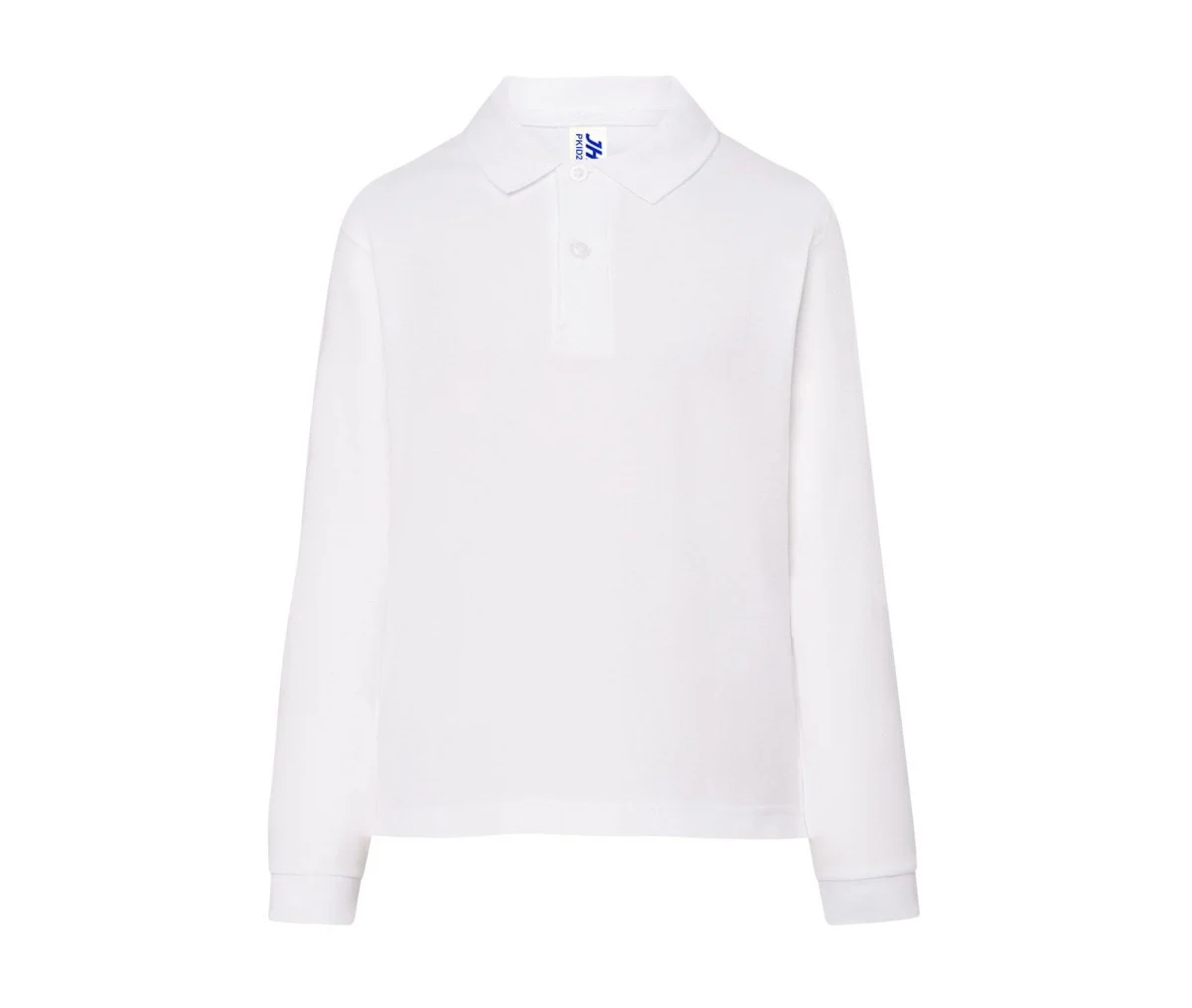 JHK JK215K Kinderpolo Lange Mouwen – White