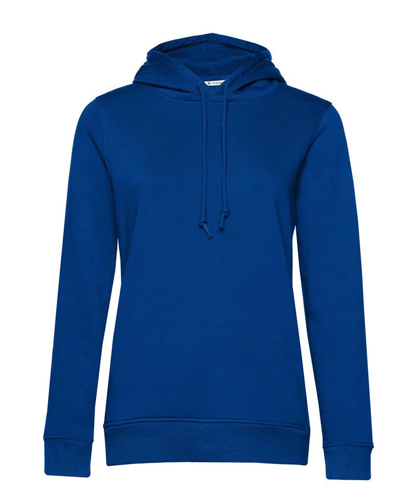 B&C BCW34B Dames Organic Hoodie – Royal blue
