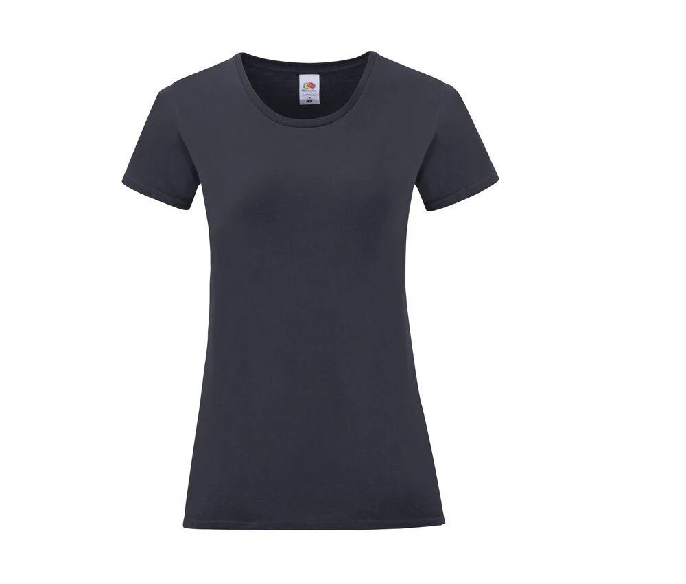 Fruit of the Loom SC151 Iconic T-shirt Dames – Deep Navy