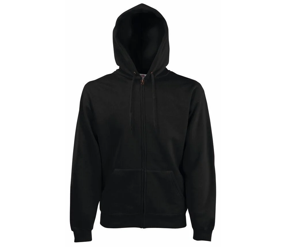 Fruit of the Loom SC374 Ritshoodie Heren – Black