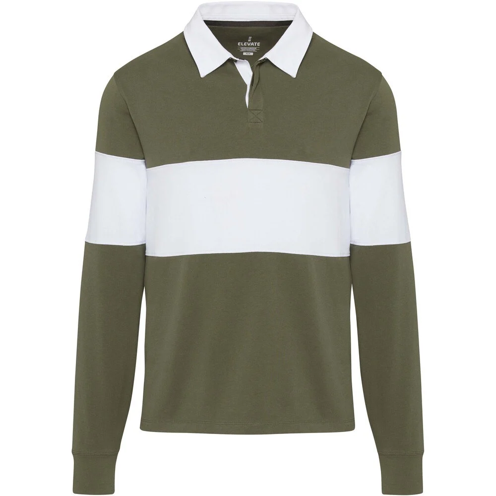 Elevate 38237 Clyde Biologisch Sweater – Green/ White