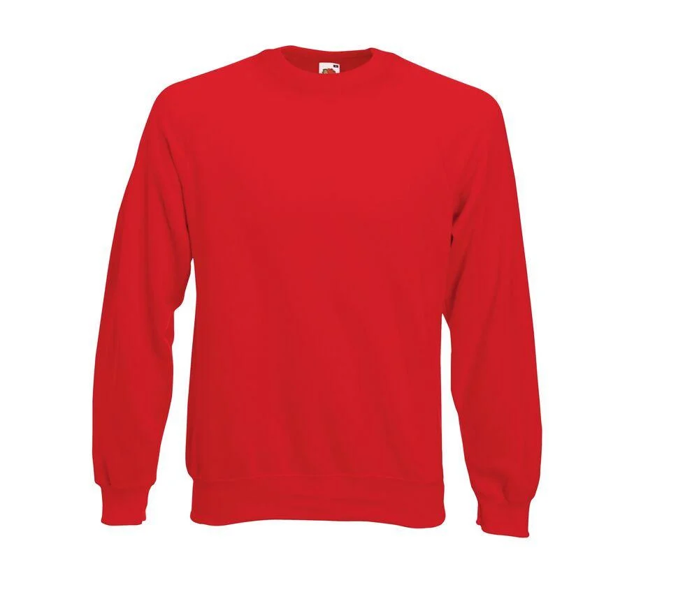 Fruit of the Loom SC260 Raglan Sweater – Red