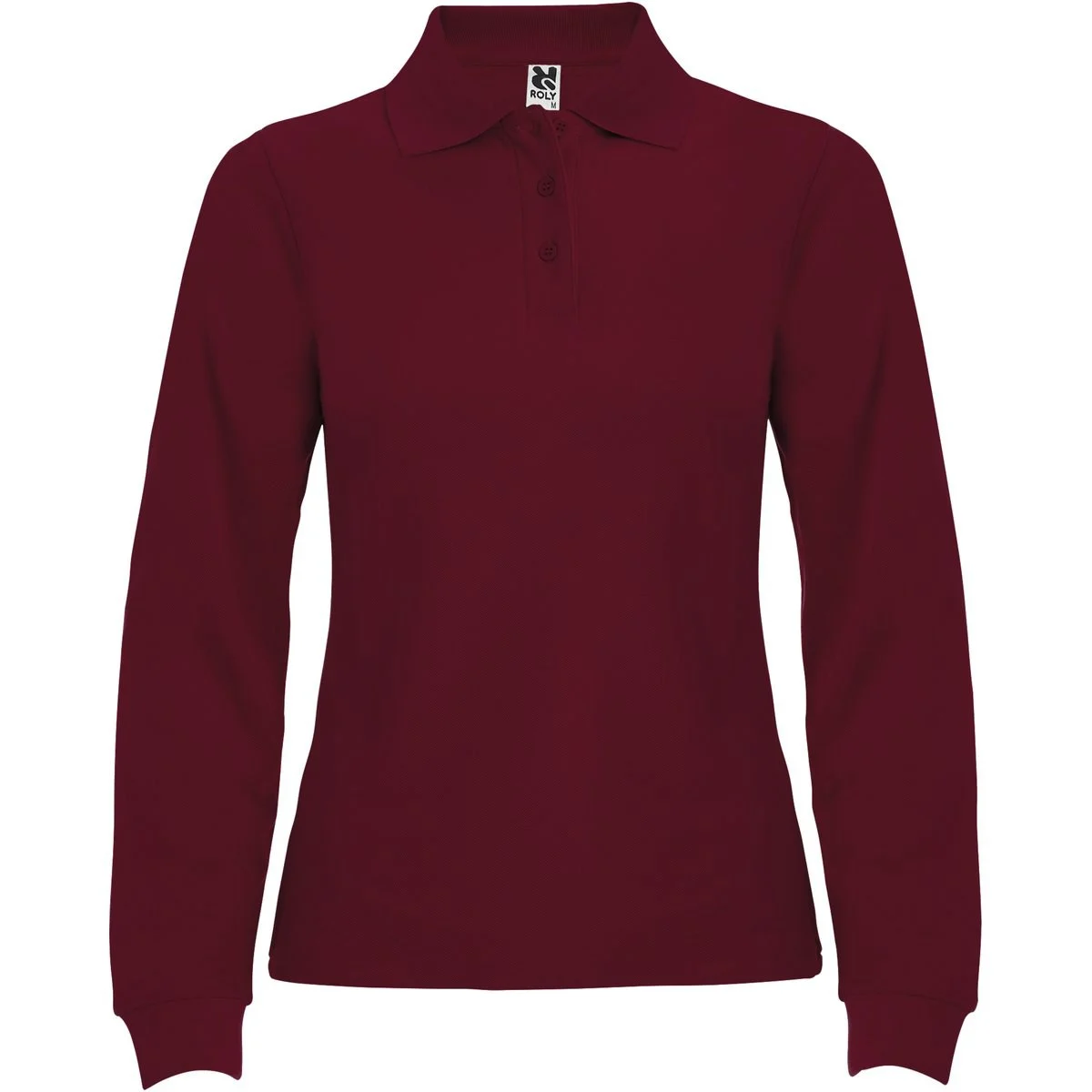 Roly PO6636 Polo Lange Mouwen Dames – Granaat