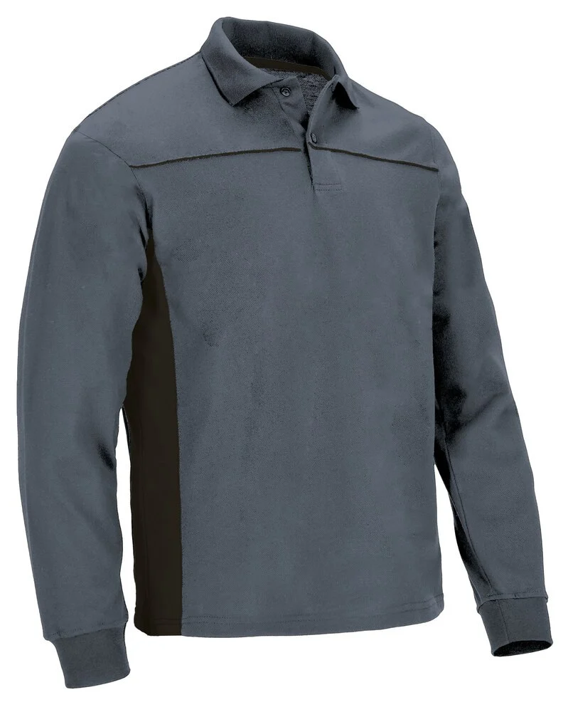 Valento POVATHL Thunder Polo Lange Mouwen – cement grey-black